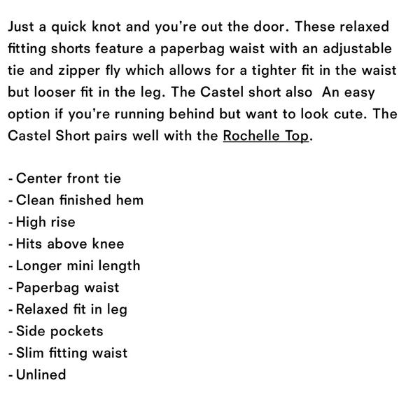 REFORMATION Castel Short- Size 6 Black - Picture 6 of 6